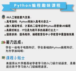天津9-16岁青少年Python编程与软件开发培训指南